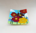 Flower Garden Fused Glass Plate
